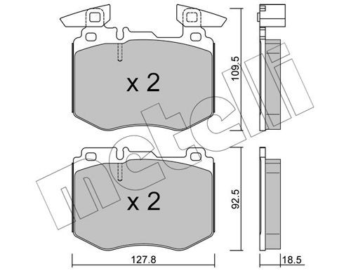 METELLI Brake disc 23-0289 METELLI 23-0289 Camry V10 performance brake discs replacement