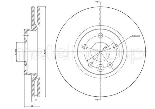 METELLI Disco freno 23-0896C 23-0896C Dischi freno sportivi METELLI Lexus