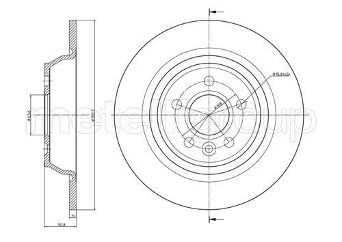 METELLI Bremseskive 23-0897C 23-0897C Bremseskiver METELLI LAND ROVER DEFENDER