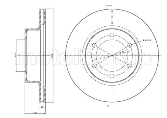 Δισκόπλακα METELLI 23-1064C METELLI 23-1064C: Δισκόπλακα Toyota 4 RUNNER 2000