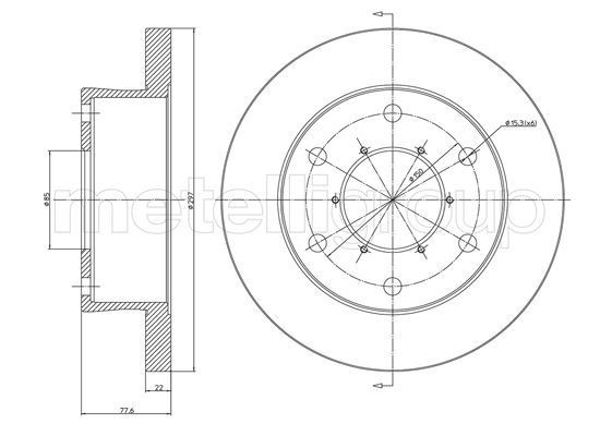 METELLI Bremseskive 23-1088C Sportsbremseskiver IVECO METELLI 23-1088C