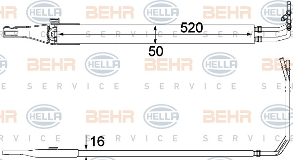 HELLA Radiateur d'huile, direction 8MO 376 701-611 Radiateur d'huile, direction HELLA CRAFTER 8MO 376 701-611 pas cher