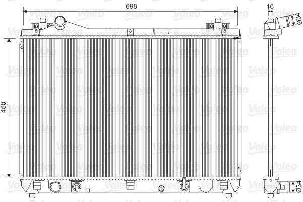 Radiateur VALEO 701592 VALEO 701592: Radiateur van de motor Suzuki GRAND VITARA 2012