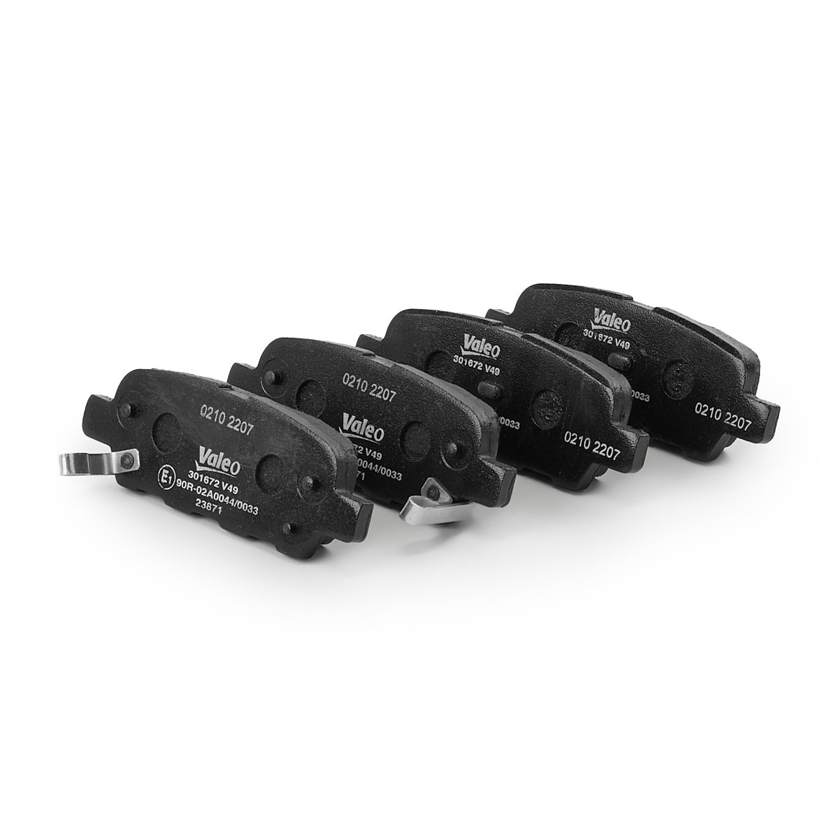 VALEO Bromsbelägg 301672 301672 VALEO bromsklossar Nissan KICKS