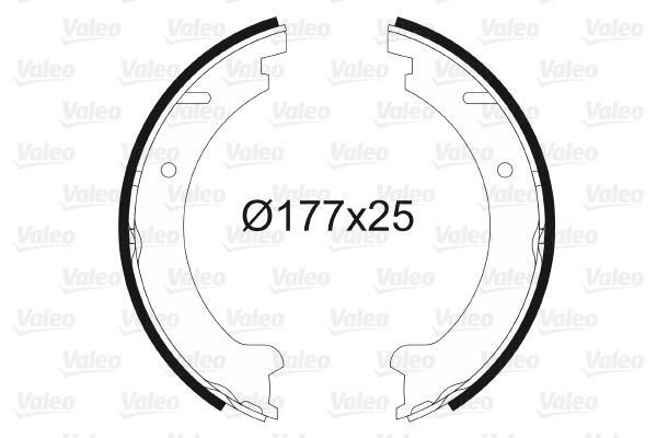 VALEO Sada brzd. čeľustí parkov. brzdy 564019 Parkovacia brzda VALEO Volvo XC60 564019