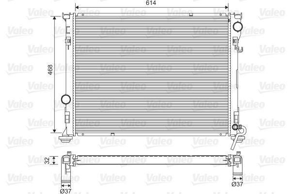 VALEO Radiateur du moteur 701562 701562 VALEO Radiateur liquide de refroidissement Lancia pas cher