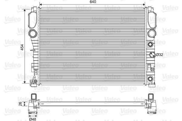 VALEO Radiateur 701575 VALEO 701575 Radiateur E-Klasse Flatbed Vrachtwagen / Chassis (VF211) prijs