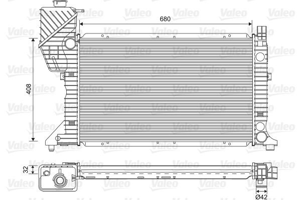 VALEO Radiator, motorkjøling 701589 VALEO 701589 Radiator, motorkjøling