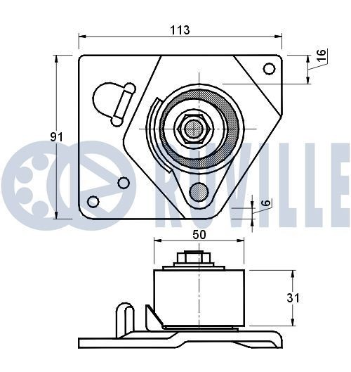 RUVILLE Inner tie rod 916638 Fiat BRAVA RUVILLE inner tie rod 916638