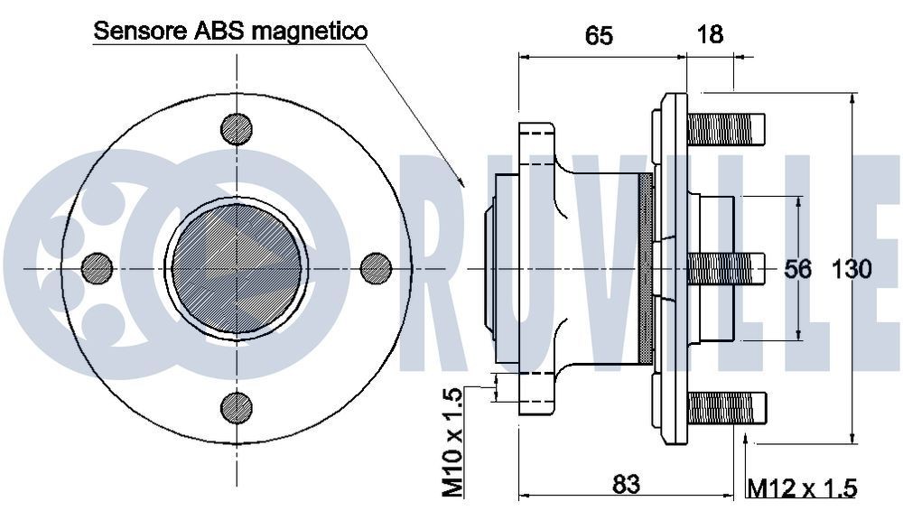 RUVILLE Stabilizators, Balstiekārta 918208 918208 Stabilizators balstiekārta DACIA LOGAN RUVILLE