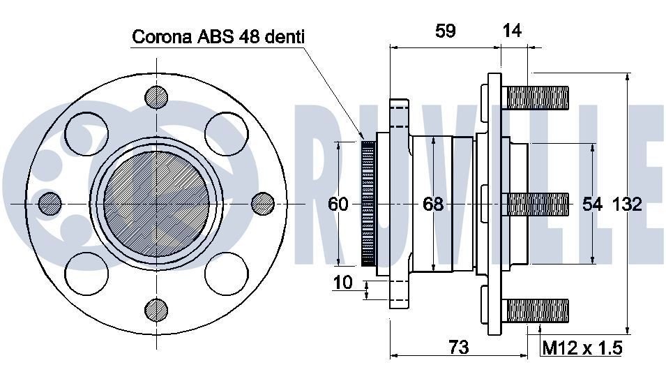 RUVILLE Stabilisator, Fahrwerk 918210 918210 Stabi MERCEDES-BENZ SLK RUVILLE kaufen