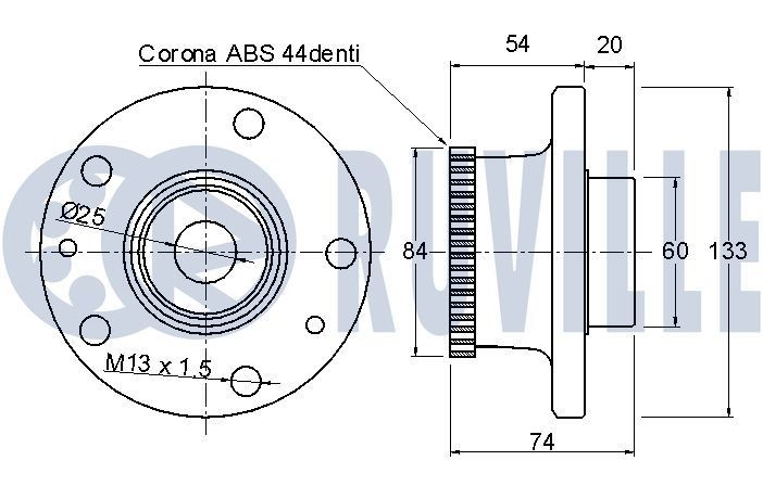 RUVILLE Reparationssats, styrarm 965806 965806 RUVILLE styrarmssats hjulupphängning CITROЁN C6