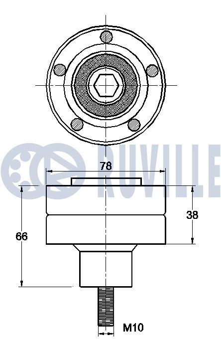 RUVILLE Rullsats, kuggrem 5732050 5732050 RUVILLE styrrulle, kuggrem Kia MAGENTIS