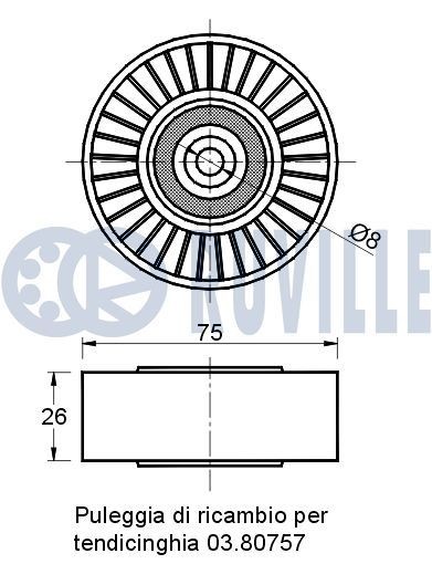 RUVILLE Pidurikomplekt, ketaspidur 5573BD1 RUVILLE Pidurikomplekt KIA 5573BD1