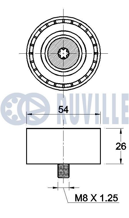 RUVILLE Kileremssæt 5601181 Ribremsæt RUVILLE Fiat CROMA 5601181