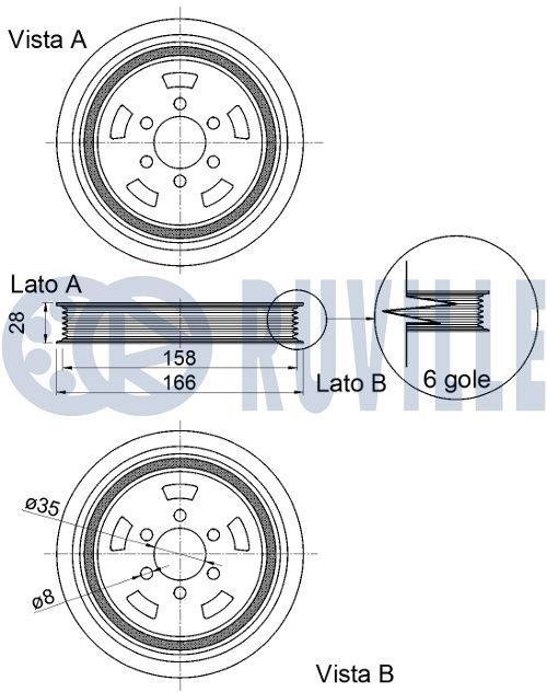 RUVILLE Zdvihátko ventilu 265408 265408 Zdvihátko ventilu RUVILLE JEEP PATRIOT
