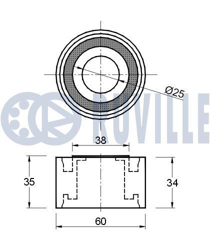 RUVILLE Kamremssats med vattenpump 55214701 55214701 RUVILLE kuggrem + vattenpump Mazda 6