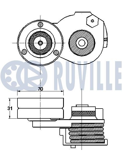 RUVILLE Jogo de correias dentadas 5732070 Correia de distribuição RUVILLE SEBRING 5732070 baratos