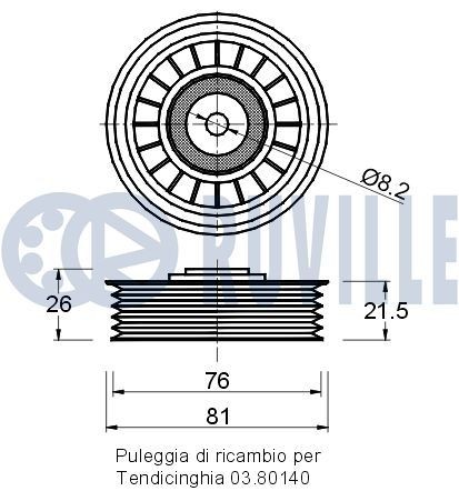 RUVILLE Σετ ιμάντα χρονισμού με αντλία νερού 55581703 Σετ ιμάντα χρονισμού με αντλία νερού RUVILLE Nissan PRIMASTAR 55581703