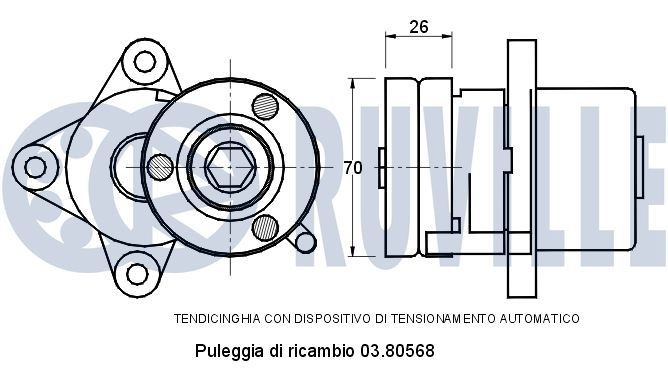 RUVILLE Bomba de água + kit de correia dentada 56951711 Bomba de água + kit de correia dentada RUVILLE CELICA 56951711 baratos
