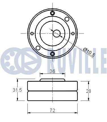 RUVILLE Ventilløfter 265913 Ventilløfter RUVILLE Jeep PATRIOT 265913