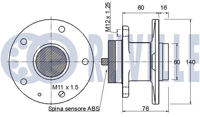 RUVILLE Mounting, automatic transmission 335308 FORD USA PROBE RUVILLE gearbox mount 335308
