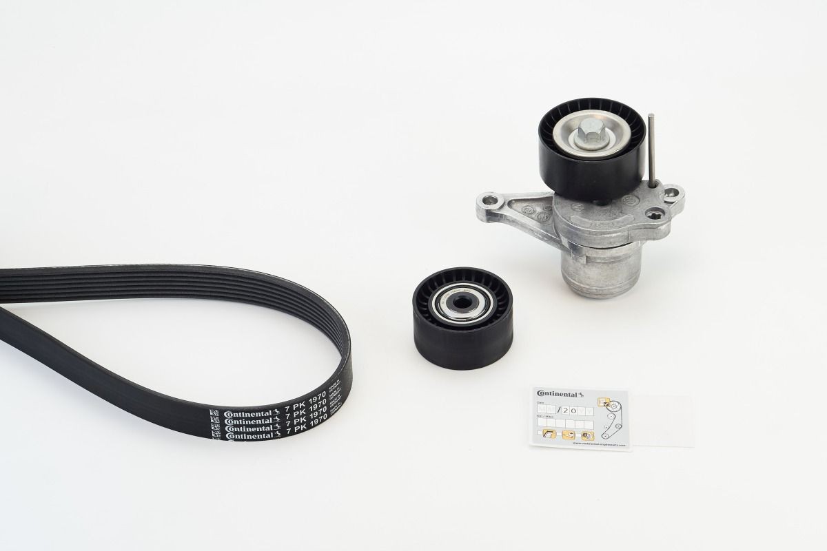 CONTITECH Jeu de courroies trapézoïdales à nervures 7PK1970K1 CONTITECH 7PK1970K1 d'origine Kit de courroie d'accessoire Laguna 2 Phase 2 coût