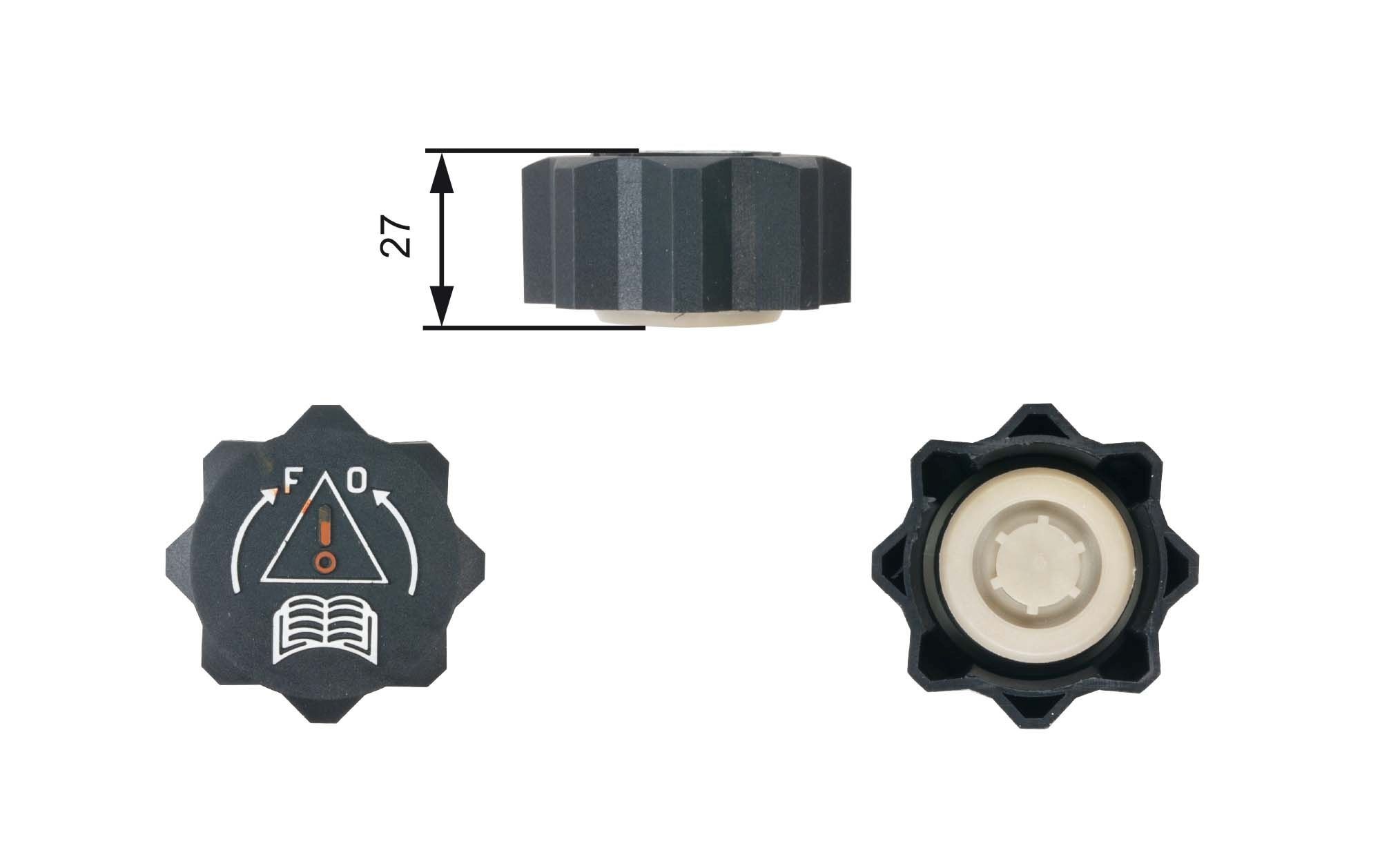 GATES Koelvloeistof dop RC210 Expansievat dop GATES RIFTER RC210 goedkoop