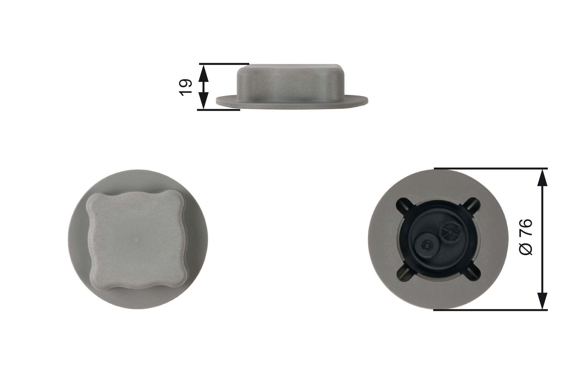 GATES Sulgurkate, jahutusvedeliku mahuti RC206 GATES RC206 Jahutusvedeliku paagi kork BMW 1500-2000 originaal