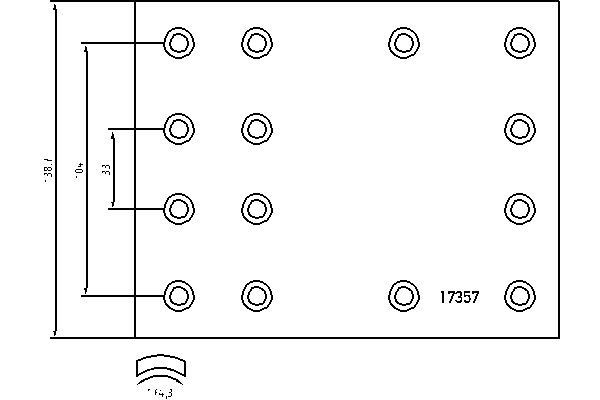 TEXTAR Bremsbacken 1735702 1735702 Trommelbremse TEXTAR VOLVO 340-360