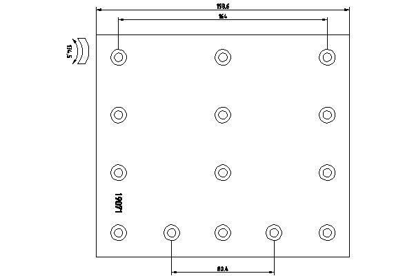TEXTAR Jogo de calços de travão, travão de tambor 1907102 TEXTAR 1907102 Jogo de calços de travão, travão de tambor