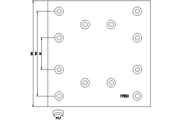 TEXTAR Jarruhihnasarja, jarrurumpu 1955301 1955301 TEXTAR Rumpujarru IVECO Daily