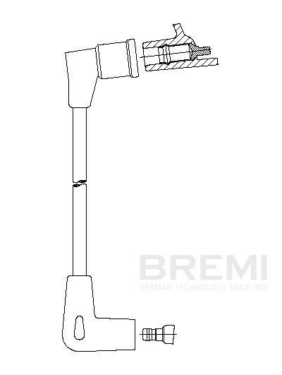 BREMI Tændkabel 312/30 BREMI 312/30 Maestro XC Tændrørskabler pris