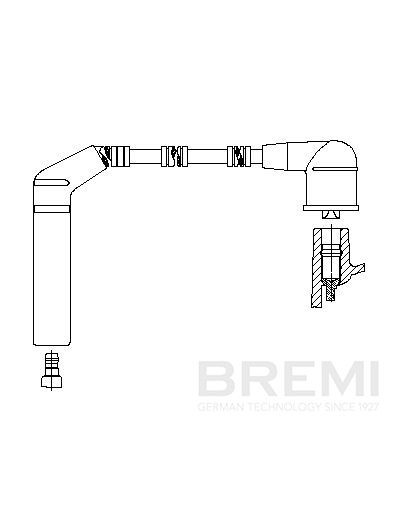 BREMI Zapaľovací kábel 3A40H78 BREMI 3A40H78 Zapalovací systém MAZDA RX-7 II Coupe (FC) 1985
