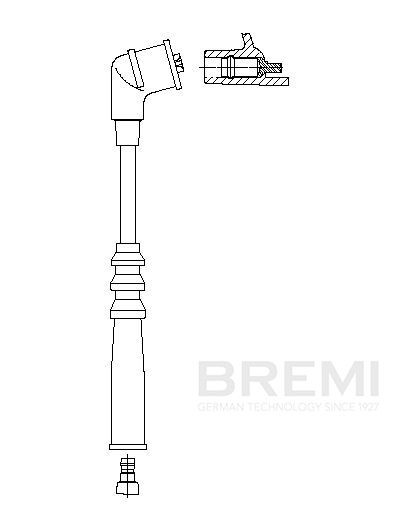 BREMI Augstsprieguma vads 709/69 BREMI 709/69 Svečvadi Nissan Pickup D22 lēti