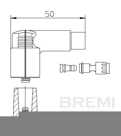 BREMI Stik, tændspole 10205A1 BREMI 10205A1 Opel Cascada Cabriolet Stik, tændrør pris