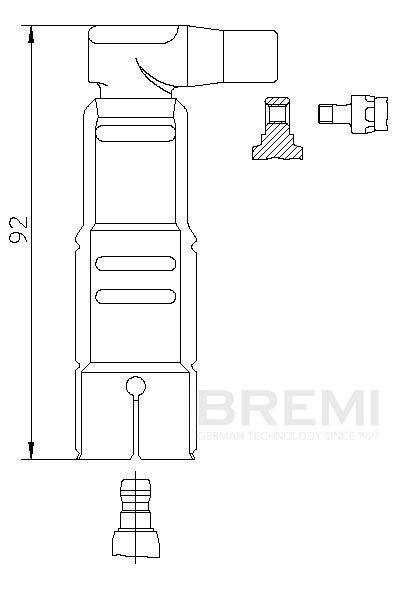 BREMI Pistik, süüteküünal 13317/5 Pistik, süüteküünal BREMI Porsche CAYMAN 13317/5