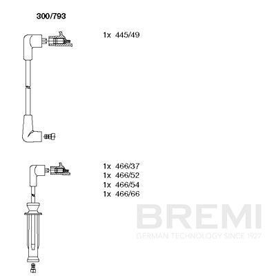 BREMI Tændkabelsæt 300/793 Tændkabelsæt BREMI Rover 400 300/793