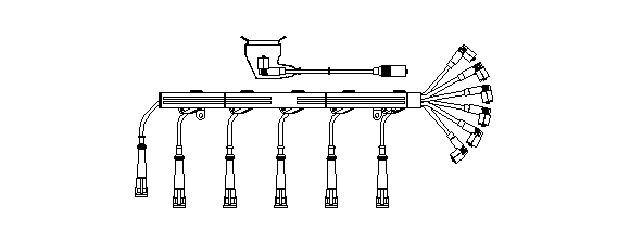 BREMI Augstsprieguma vadu komplekts 546/100 Svečvadi BREMI BMW X2 546/100