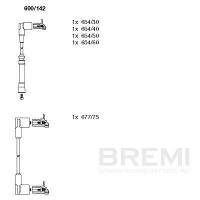 BREMI Süütesüsteemikomplekt 582/100 Süütejuhtmed BREMI Z3 582/100 odav