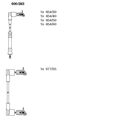 BREMI Bougiekabels 600/220 Bougie, kabelset BREMI 308 600/220 goedkoop