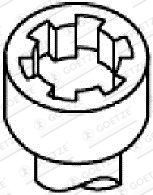 GOETZE Klapikaanekruvikomplekt 22-17019B 22-17019B Klapikaanekruvikomplekt JEEP CJ5 - CJ8 GOETZE
