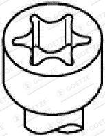 GOETZE Klapikaanekruvikomplekt 22-18095B 22-18095B Klapikaanekruvikomplekt MAZDA 3 GOETZE