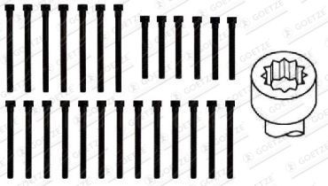 GOETZE Cilinderkopbouten 22-26007B Mercedes-Benz R-Klasse Kopbouten GOETZE 22-26007B