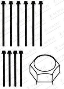 GOETZE Bolt Kit, cylinder head 22-29022B GOETZE 22-29022B Chrysler Voyager GS cylinder head bolt kit replacement