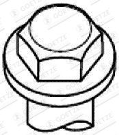 GOETZE Klapikaanekruvikomplekt 22-77004B 22-77004B Plokikaane poldid CHEVROLET BLAZER K5 GOETZE