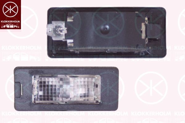 KLOKKERHOLM Licence Plate Light 95470855 Škoda FABIA KLOKKERHOLM number plate light 95470855