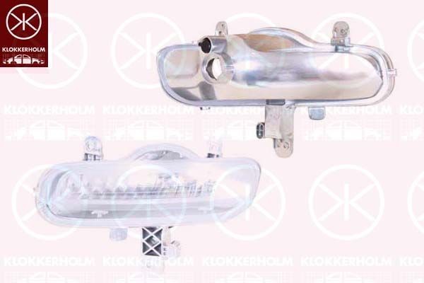 KLOKKERHOLM Luz de circulação diurna 20090285 Lâmpada diurna KLOKKERHOLM Nissan PATROL 20090285
