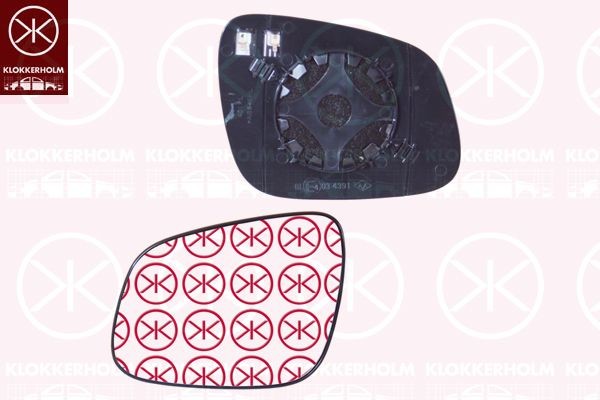 KLOKKERHOLM Spoguļstikls, Ārējais atpakaļskata spogulis 11201064 11201064 Spoguļstikls CHEVROLET EPICA KLOKKERHOLM