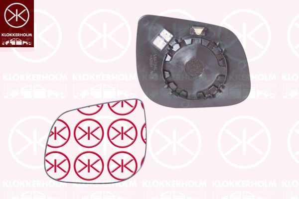 KLOKKERHOLM Verre de rétroviseur, rétroviseur extérieur 32661062 32661062 Vitre de rétroviseur KIA CERATO KLOKKERHOLM